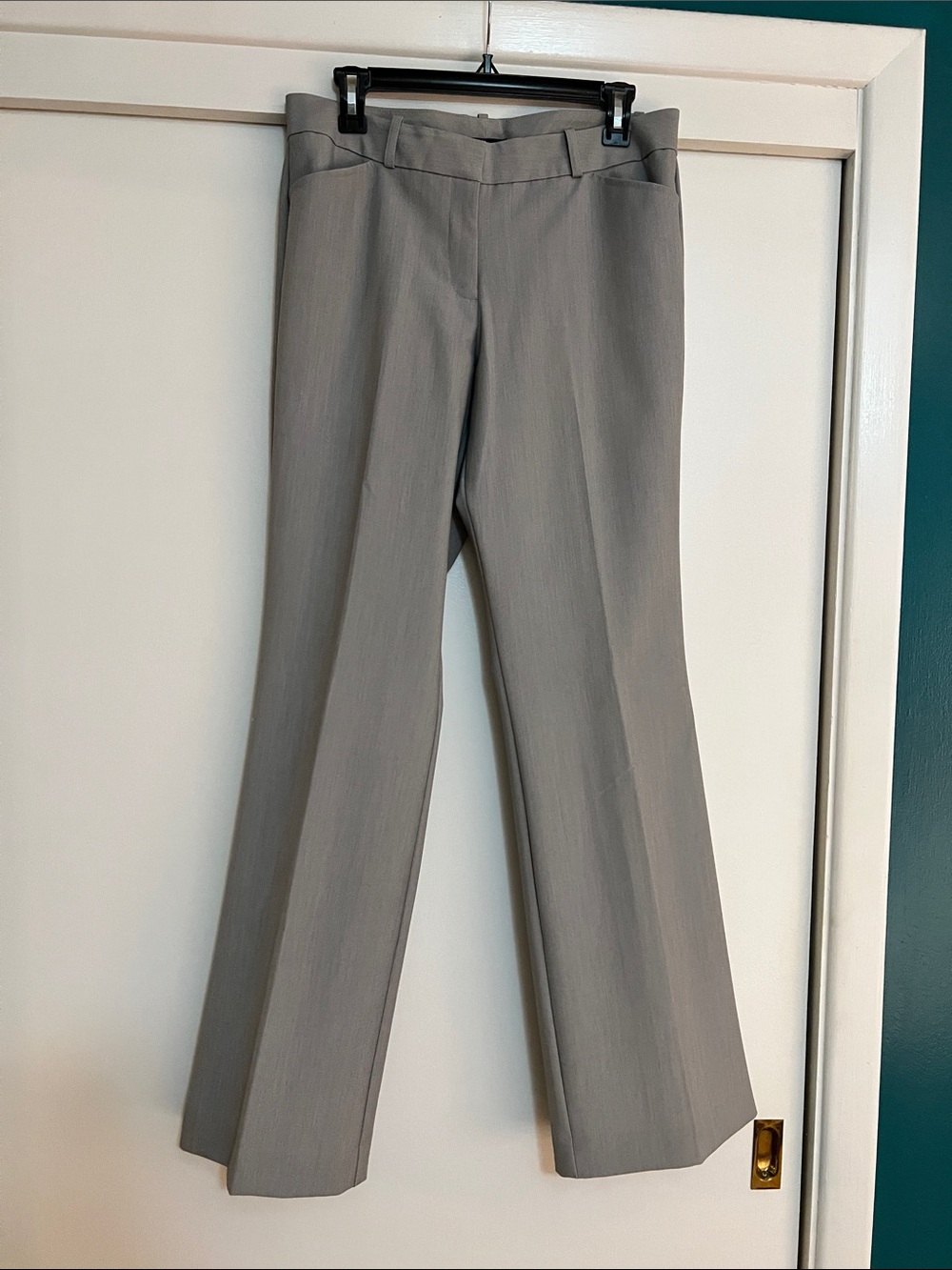 Worthington Light Gray Boot-Cut Dress Pants Modern Fit